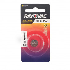 Rayovac Battery 1.5V size 303/357 Silver Oxide (1 Pack)
