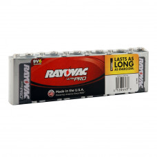 Rayovac 9V Industrial Alkaline Batteries - AL-9V (6 per pack)