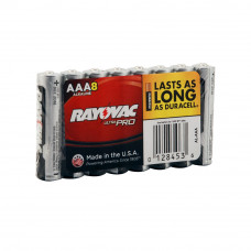 8 Pack Rayovac AAA Industrial Alkaline Batteries - AL-AAA
