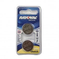 Rayovac coin cell battery 3V size CR2025 Lithium (2 pack)