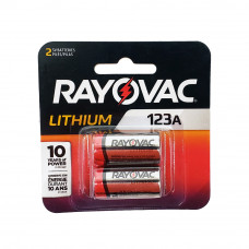 Rayovac CR123A Lithium Batteries - RL123A-2G (2 per pack)