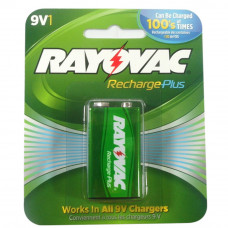 Rayovac 9V Rechargeable NiMH Batteries (1 per pack)