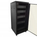 27U A/V and Networking Cabinet - Pre-Loaded with Fan Top, 5 Shelves & Blank Panels - Tapped Rails - Black