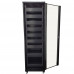 42U A/V and Networking Cabinet - Pre-Loaded with Fan Top, 9 Shelves & Blank Panels - Tapped Rails - Black