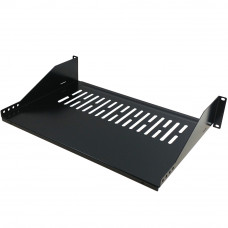 19 Inch Front Mount Vented Shelf (12 Inch Depth) - 2U