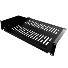 19 inch Front Mount Vented Shelf (16 inch Depth) - 2U