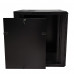 Wall Mount Cabinet 15U x 19.5" Usable Depth, Glass Door - Black