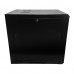 Wall Mount Cabinet 12U x 23" Usable Depth, Glass Door - Black