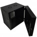 Wall Mount Swing-Out Cabinet 12U x 18.5" Usable Depth - Black