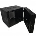 Wall Mount Swing-Out Cabinet 9U x 18.5" Usable Depth - Black