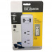 2 Outlet Power Tap w/ 2 USB Charging Ports - White